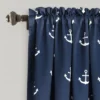 52"x63" Anchor Room Darkening Window Curtain Panels Navy - Lush Décor -Baxton Studio Store GUEST 0265ea98 f4b2 4a1a a904 3f014b3b107f