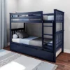 Max & Lily Twin Over Twin Bunk Bed With Trundle 1 Max & Lily Twin Over Twin Bunk Bed With Trundle -Baxton Studio Store GUEST 027581dc 1303 4c38 807d 6cd352bd30c9
