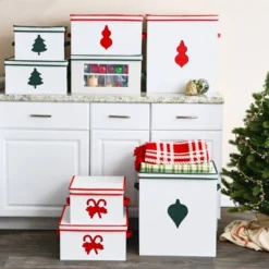 Household Essentials Ornament Storage Chest With 24 Pockets Green 18 Household Essentials Ornament Storage Chest With 24 Pockets Green -Baxton Studio Store GUEST 031da627 cc65 4205 a82a 5fd748dc1235