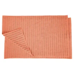 Classic Solid Eco-Friendly Modern Textured Premium Cotton Traditional 2-Piece Absorbent Bath Mat Set With Sturdy Cotton Backing By Blue Nile Mills -Baxton Studio Store GUEST 03bec7ad 7838 4ddc ac80 4110cbdb4815