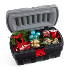 Rubbermaid 35 Gallon Black Action Packer Lockable Latch Indoor And Outdoor Storage Box Container For Home, Garage, Backyard, (Single) -Baxton Studio Store GUEST 03cad69d 0846 4495 a93a 14b8cf92c813