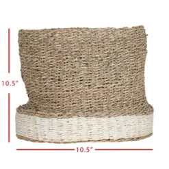 White Rope & Seagrass Basket - Foreside Home & Garden -Baxton Studio Store GUEST 050a309f 728d 4eb5 9909 755b1b9bb37e