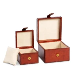Park Hill Collection Leather Valet Storage Boxes -Baxton Studio Store GUEST 05db740f bc0d 4771 845e c6d5b3fe2d10