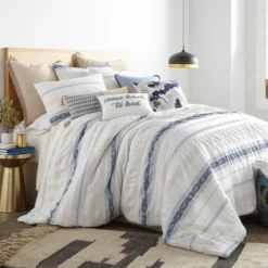 Pickford Blue - Duvet Cover Set - Cream & Blue - Levtex Home -Baxton Studio Store GUEST 0775f3e4 c0bf 48b8 9a92 45db2c0973c1