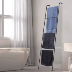 NEX 2pk 4 Tier Ladder Style Towel Racks Black 9 NEX 2pk 4 Tier Ladder Style Towel Racks Black -Baxton Studio Store GUEST 08792fa7 4961 4da9 89e4 c92605be8660