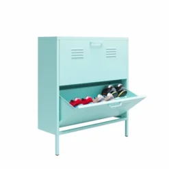 Cache 2 Door Shoe Storage Cabinet Mint - Novogratz -Baxton Studio Store GUEST 08ec0db7 1fe5 4be5 883b 5ef078950b1f