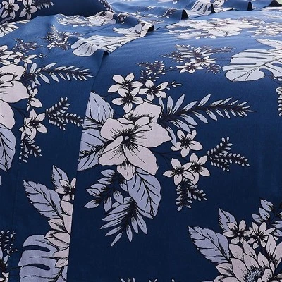 Southshore Fine Living Flora 100% Cotton Sateen Weave 300 TC 22-inch Extra-Deep Pocket Sheet Set 6 Southshore Fine Living Flora 100% Cotton Sateen Weave 300 TC 22-inch Extra-Deep Pocket Sheet Set - Image 4