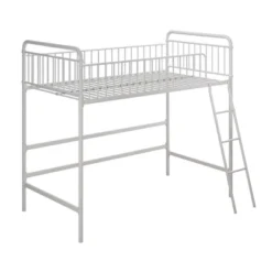 Twin Kaila Metal Loft Bed White - Room & Joy -Baxton Studio Store GUEST 0a2f2e2f 7b96 4b82 978d 208d5c4138c6