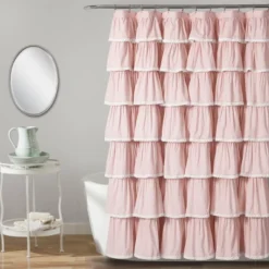 72"x72" Ruffle Shower Curtain - Lush Décor -Baxton Studio Store GUEST 0a474db2 5455 496e a1e3 ee73a5a0ab33