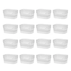 Sterilite 9.5 X 6.5 X 4 Inch Small Open Scoop Front Clear Storage Bin With Comfortable Carry Through Handles For Household Organization -Baxton Studio Store GUEST 0a4ce39b 815c 4d99 9d27 69b1bb6a6bcb