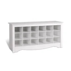 18 Pair Shoe Storage Cubbie Bench - Prepac -Baxton Studio Store GUEST 0bfab926 5e73 4933 9fa3 4b147eeef8fd