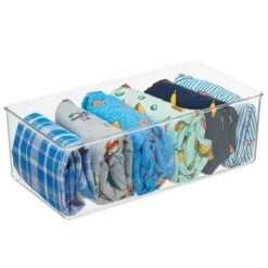 MDesign Plastic Drawer Organizer Bin For Closets - Clear -Baxton Studio Store GUEST 0d0fcf15 1cd0 4070 8ea9 a5b3e9bd8789