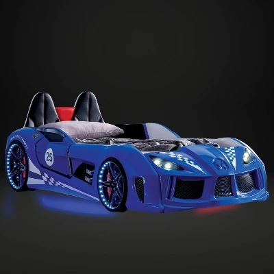 Twin Tarryton Car Bed With LED Lights And Sound - MiBasics 5 Twin Tarryton Car Bed With LED Lights And Sound - MiBasics - Image 3