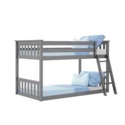 Max & Lily Twin Over Twin Low Bunk Bed -Baxton Studio Store GUEST 0f78f13e b2f7 47b2 9290 3443eb3529c7