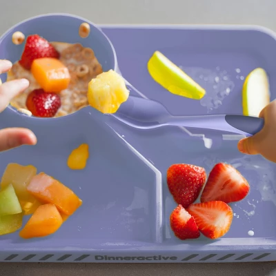 2pc Plastic Unicorns Utensil Set - Dinneractive 4 2pc Plastic Unicorns Utensil Set - Dinneractive - Image 2