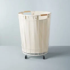 Wire & Fabric Laundry Hamper Sour Cream - Hearth & Hand™ With Magnolia -Baxton Studio Store GUEST 1172c23f 3103 40d4 b324 2c56bdd6ddc9