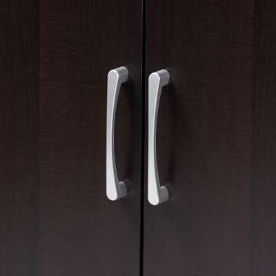 Marine Finished 2 Door Wood Entryway Shoe Storage Cabinet With Open Shelves Brown - Baxton Studio 8 Marine Finished 2 Door Wood Entryway Shoe Storage Cabinet With Open Shelves Brown - Baxton Studio - Image 6