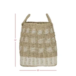 10 Inch Basket White Seagrass & Rope By Foreside Home & Garden 13 10 Inch Basket White Seagrass & Rope By Foreside Home & Garden -Baxton Studio Store GUEST 1322e2eb ca21 47fa 8d64 ca41e45feb49