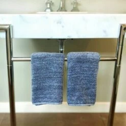 2pc Melange Viscose From Bamboo Cotton Hand Towel Set Charcoal - BedVoyage -Baxton Studio Store GUEST 13dc3b9c dbcd 40a4 8e7f 1b2194cd3a29