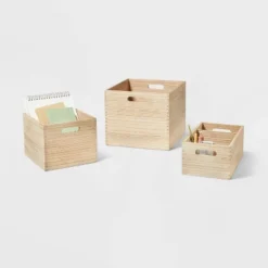 Small Decorative Light Wood Crate Natural - Brightroom™ -Baxton Studio Store GUEST 1433e760 ccd4 4d74 8b8b fdcc848f7469 1