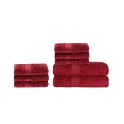 2 Piece Bath Towel And 6 Piece Hand Towel Set, Rayon From Bamboo And Cotton, Plush And Thick, Solid Terry Towels With Dobby Border By Blue Nile Mills 22 2 Piece Bath Towel And 6 Piece Hand Towel Set, Rayon From Bamboo And Cotton, Plush And Thick, Solid Terry Towels With Dobby Border By Blue Nile Mills -Baxton Studio Store GUEST 144c5f94 76c7 4b38 94f7 3361a41e6a20