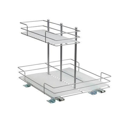 Household Essentials Double-Sided Pantry Organizer Nickel 6 Household Essentials Double-Sided Pantry Organizer Nickel - Image 4