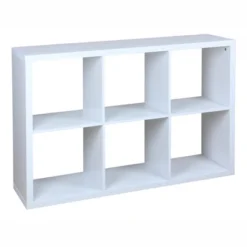 Home Basics 6 Open Cube Organizing Wood Storage Shelf -Baxton Studio Store GUEST 15f6d180 7fd3 4b9c 8b03 880ba0c65193