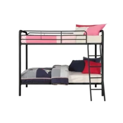 Twin Over Twin Evan Metal Bunk Bed - Room & Joy -Baxton Studio Store GUEST 172ce65f c8f7 4bae 83e7 c136297dffe4