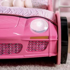 Twin Naglin Racing Car Bed With Led Headlight Pink - HOMES: Inside + Out -Baxton Studio Store GUEST 191dacaa 9e3c 4180 befd 1ac3e0e39890