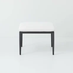 Cushioned Metal Outdoor Ottoman - Cream/Black - Hearth & Hand™ With Magnolia -Baxton Studio Store GUEST 1b308d83 3571 4e7b af40 6d41067d3d5a