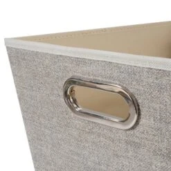 Simplify Large Grommet Storage Bin Brown -Baxton Studio Store GUEST 1bad7278 389d 4e53 942f 064a1770ef50