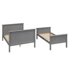 Twin Over Full Deirdra Bunk Bed - Linon -Baxton Studio Store GUEST 1c2ab71c ea1b 4198 80a6 a970f9e5b031
