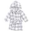 Hudson Baby Infant Plush Animal Face Bathrobe, Gray Plaid, 0-9 Months -Baxton Studio Store GUEST 1f4a866f f092 4a4b b7ec 68606c6a0492