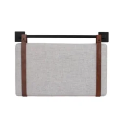 Harlow Headboard Sand Gray Fabric Vintage Brown - Nathan James -Baxton Studio Store GUEST 1f5ee141 da10 4814 8726 04d353230a36