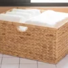 Vintiquewise Foldable Natural Water Hyacinth Storage Bin, Large 2 Vintiquewise Foldable Natural Water Hyacinth Storage Bin, Large -Baxton Studio Store GUEST 200c7786 722f 4b20 a21f 84b85b24620e