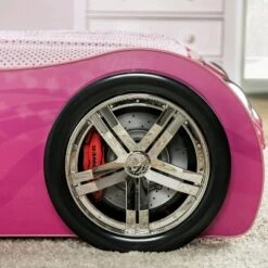 Twin Naglin Racing Car Bed With Led Headlight Pink - HOMES: Inside + Out -Baxton Studio Store GUEST 20c930d8 24fe 4360 bc40 8e84c2214f43