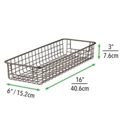 MDesign Bath Metal Storage Organizer Basket - 4 Pack 17 MDesign Bath Metal Storage Organizer Basket - 4 Pack -Baxton Studio Store GUEST 2311c98c 7271 4304 afea 00c14965aa63