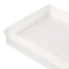 Frosty Glass Bathroom Tray White - Allure Home Creations -Baxton Studio Store GUEST 23e6f74b e084 43fa a732 4c2c22003e64