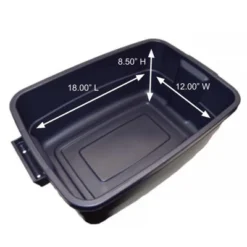 Rubbermaid Roughneck 10 Gallon Rugged Storage Tote In Dark Indigo Metallic With Lid And Handles For Home, Basement, Garage, (6 Pack) -Baxton Studio Store GUEST 24ff18a3 ee3d 435f b111 57f96b54bfee