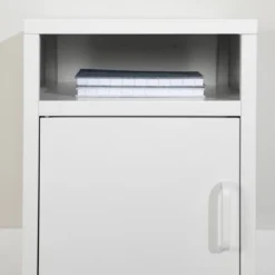 Sweedi Metal 1-Door Nightstand - South Shor -Baxton Studio Store GUEST 25b29ef5 52c1 4b10 9aa5 a0612e0dd34b