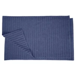 Classic Solid Eco-Friendly Modern Textured Premium Cotton Traditional 2-Piece Absorbent Bath Mat Set With Sturdy Cotton Backing By Blue Nile Mills -Baxton Studio Store GUEST 260fbcf8 90ac 473c a558 1de68adbc0b2