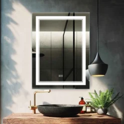 Maleah LED Bathroom Vanity Mirror With Anti-fog - The Pop Home -Baxton Studio Store GUEST 2652a78a d771 47cb 98d8 46f71b2ccd70