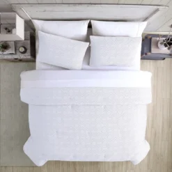 Modern Threads 3-Piece Clipped Jacquard Comforter Set. -Baxton Studio Store GUEST 28364f75 dbd9 47a6 847b f64d576f8a4c