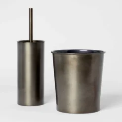 Aluminum Waste With Aged Metal Finish Gray - Threshold™ -Baxton Studio Store GUEST 28efd4fd eb98 43a8 b382 9a68f9f46905