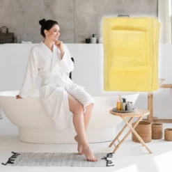 Unique Bargains Soft Absorbent Cotton Bath Towel For Bathroom Kitchen Shower Towel Classic Design 3 Pcs -Baxton Studio Store GUEST 29734e3a 4200 4b43 a542 58c1bb1668b6