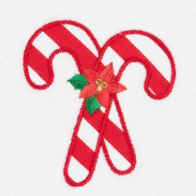 2pk Candy Canes Holiday Hand Towel Set White - Linum Home Textiles 3 2pk Candy Canes Holiday Hand Towel Set White - Linum Home Textiles