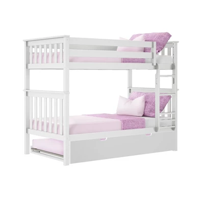 Max & Lily Twin Over Twin Bunk Bed With Trundle 10 Max & Lily Twin Over Twin Bunk Bed With Trundle - Image 8