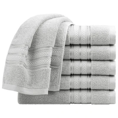 PiccoCasa 100% Cotton Soft Absorbent Oversized Cotton Face Towels 6 Pcs 13'' X 29'' 11 PiccoCasa 100% Cotton Soft Absorbent Oversized Cotton Face Towels 6 Pcs 13'' X 29'' - Image 9