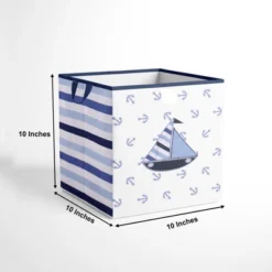 Bacati - Little Sailor Storage Box Small 9 Bacati - Little Sailor Storage Box Small -Baxton Studio Store GUEST 2f4435e0 970d 4e67 bdab 169117f40430