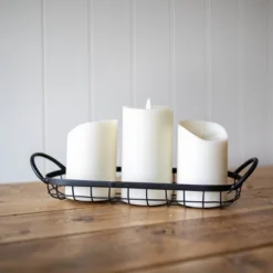 Oblong Black Metal Basket - Foreside Home & Garden -Baxton Studio Store GUEST 3142eaef 11e2 4cdb a641 c855fa69c8e4